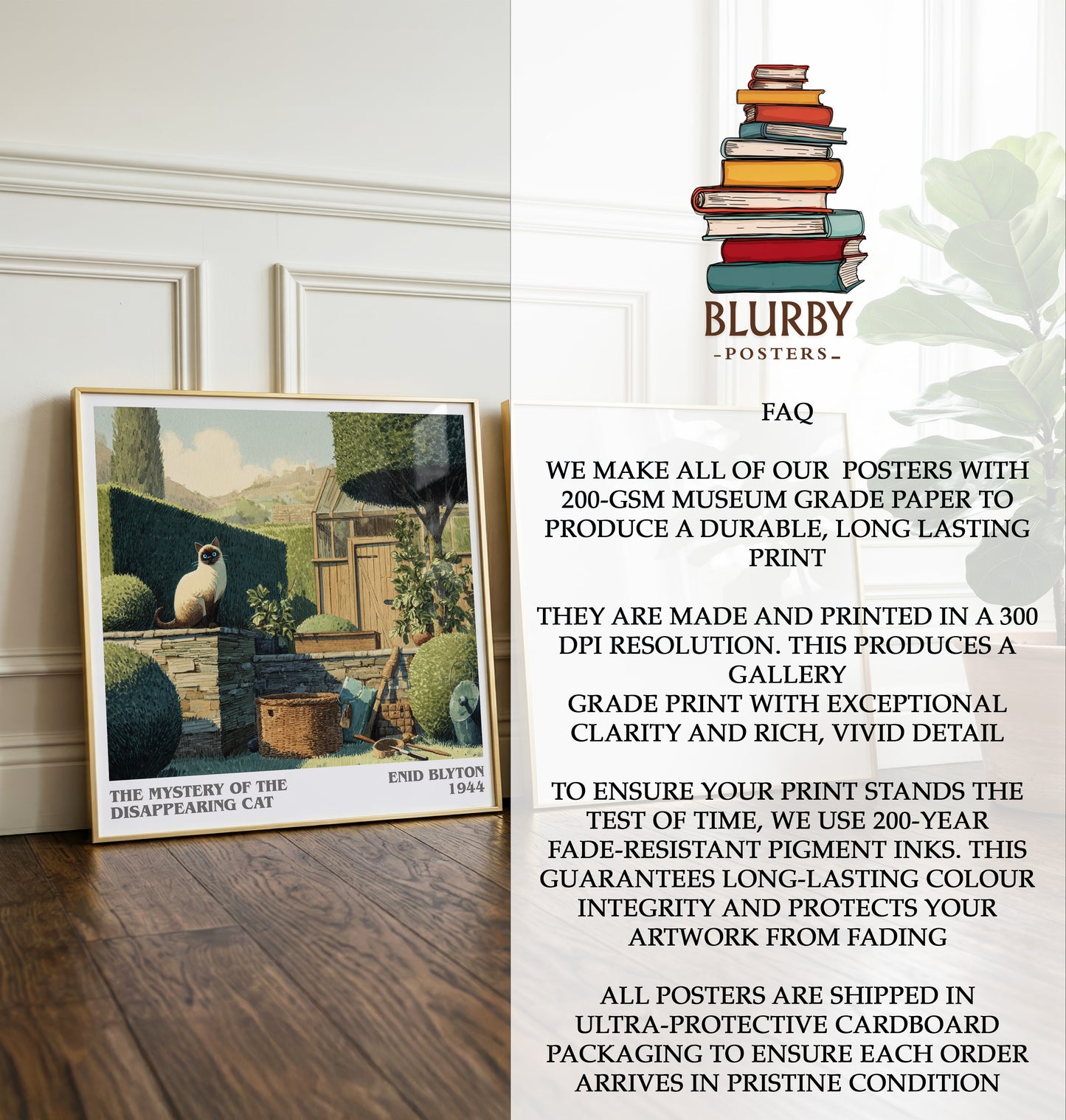 The Mystery of the Disappearing Cat Literary Art Print by Enid Blyton