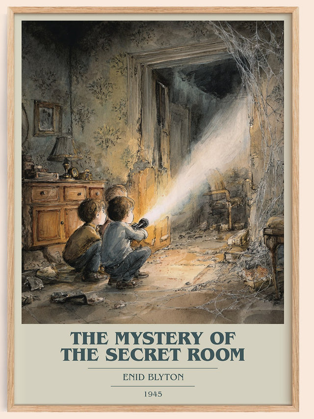 The mystery of the secret room Book Cover Poster by Enid Blyton