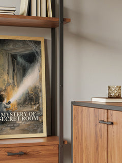 The Mystery Of The Secret Room book watercolour illustration paper finish options – matte satin gloss