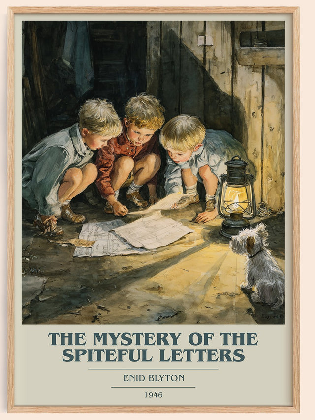 The Mystery Of The Spiteful Letters Book Cover Poster by Enid Blyton
