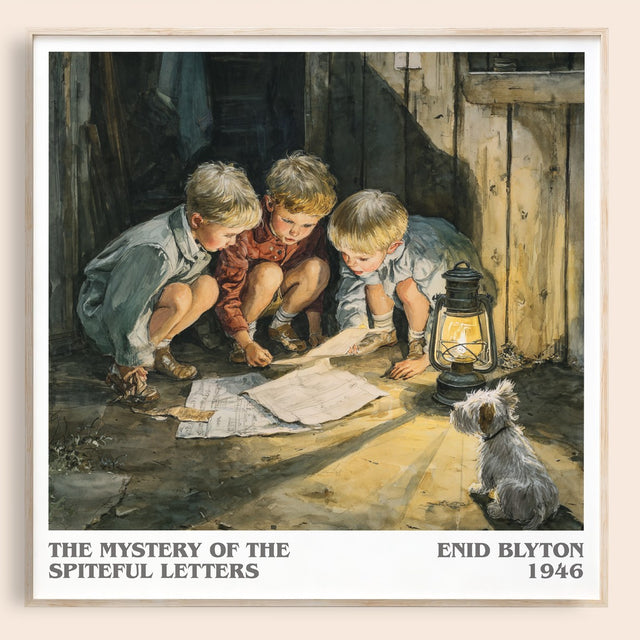 The Mystery Of The Spiteful Letters Literary Art Print by Enid Blyton
