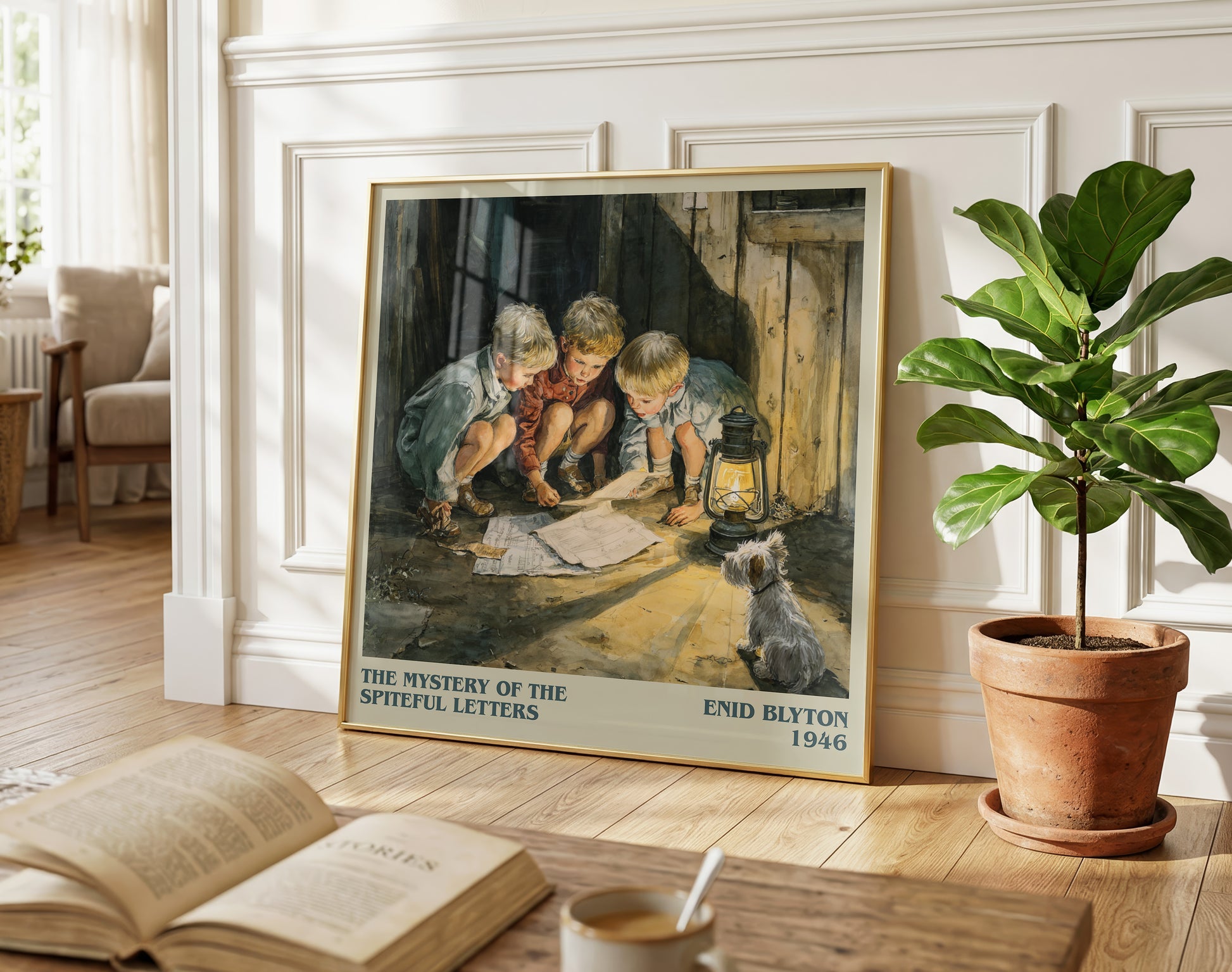 The Mystery Of The Spiteful Letters literary poster paired in gallery wall – literary art prints