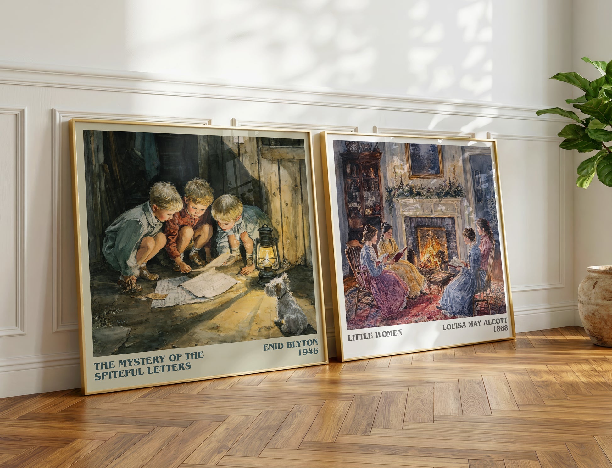 The Mystery Of The Spiteful Letters book poster packaging – museum-quality print rolled in protective tube