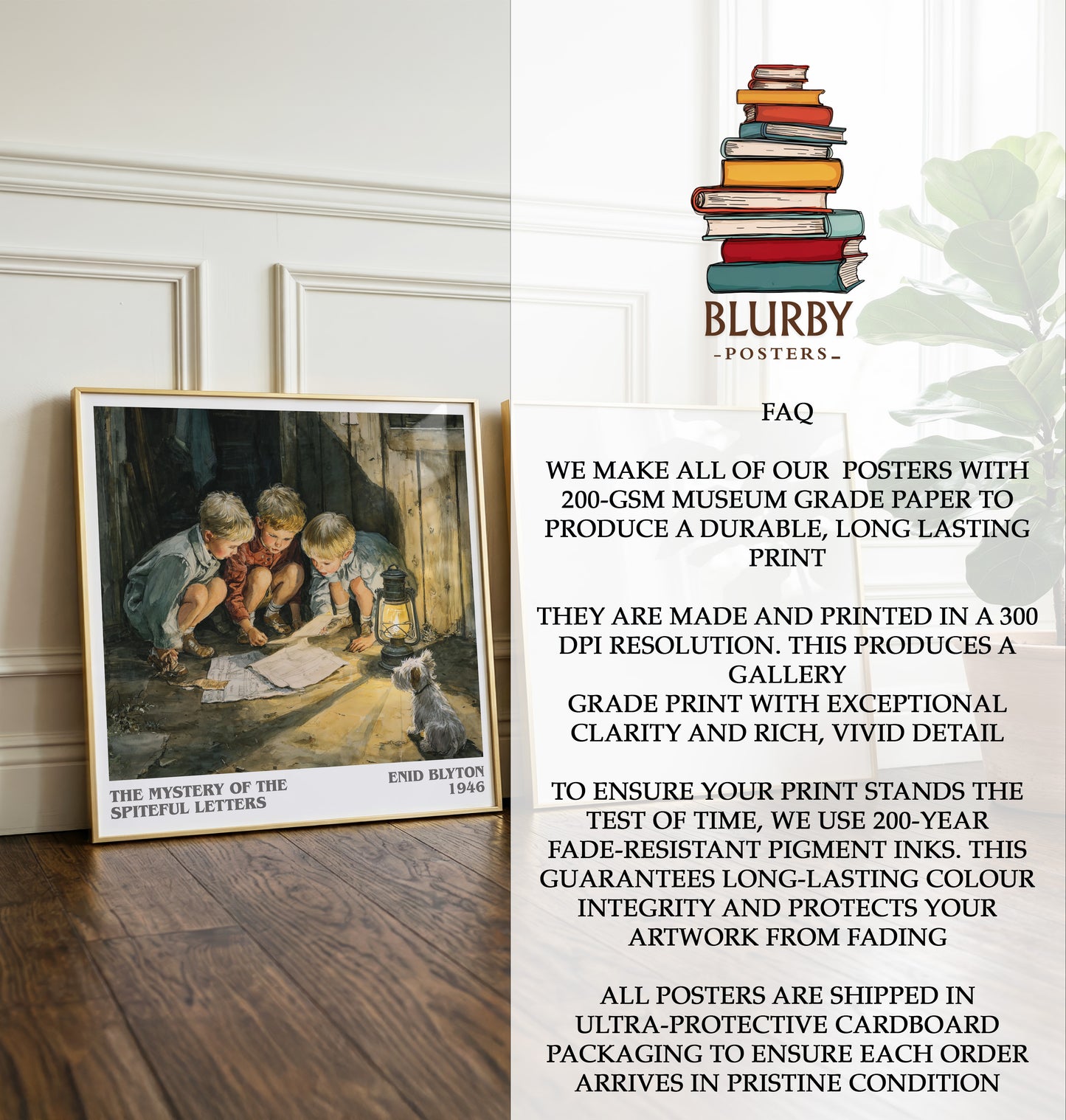 The Mystery Of The Spiteful Letters Literary Art Print by Enid Blyton