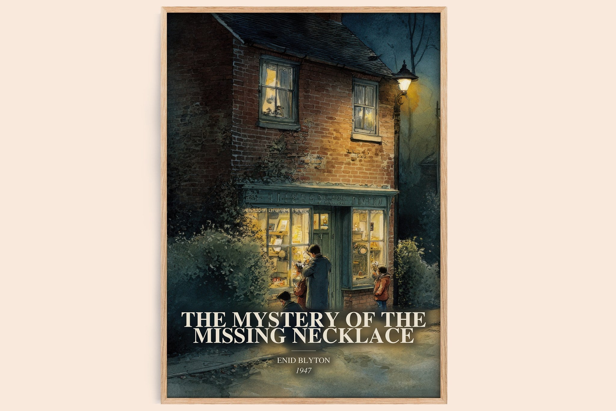 Mystery Of The Missing Necklace Book Watercolour Illustration by Enid Blyton