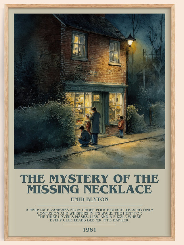 The Mystery Of The Missing Necklace Bookish Wall Art by Enid Blyton