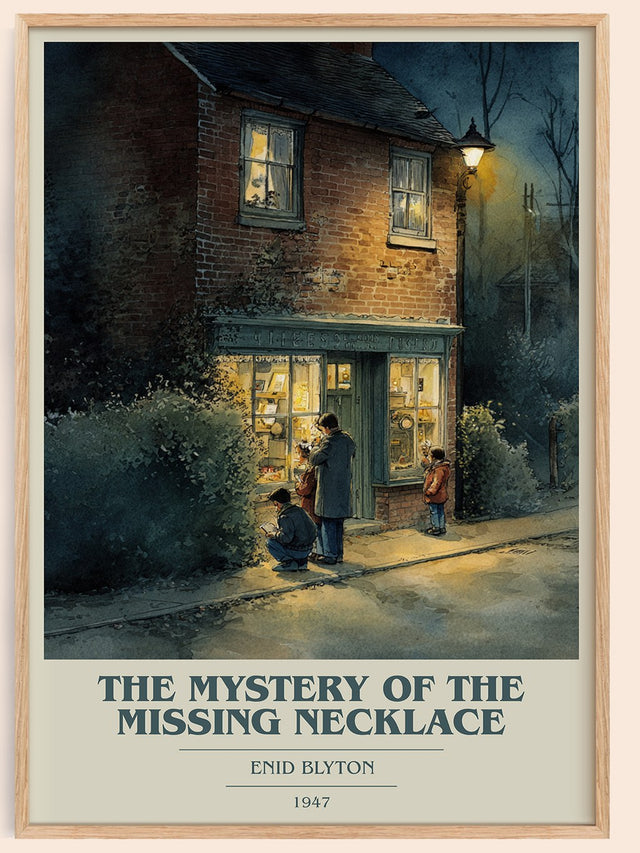 The Mystery Of The Missing Necklace Book Cover Poster by Enid Blyton