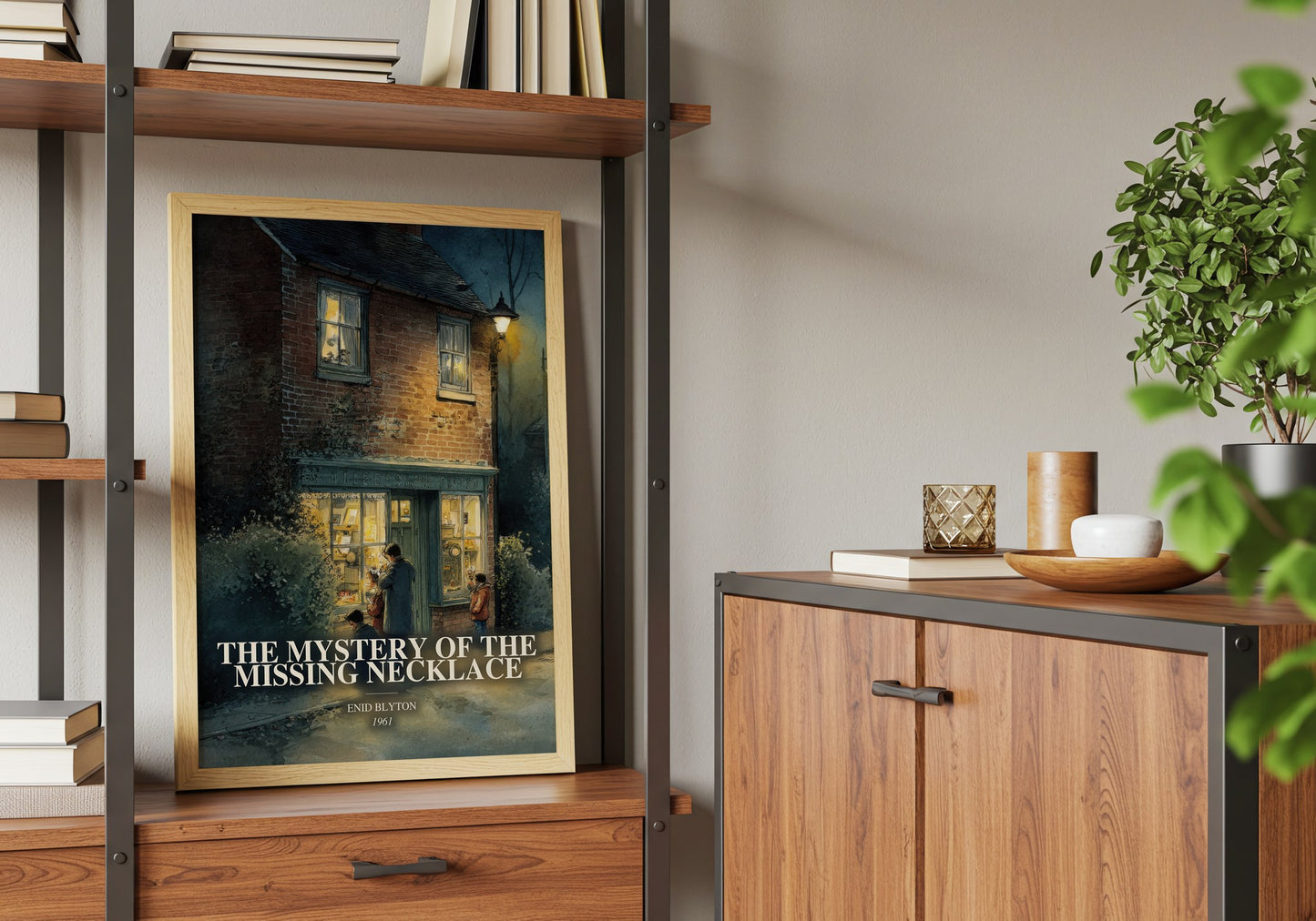 The Mystery Of The Missing Necklace book watercolour illustration paper finish options – matte satin gloss