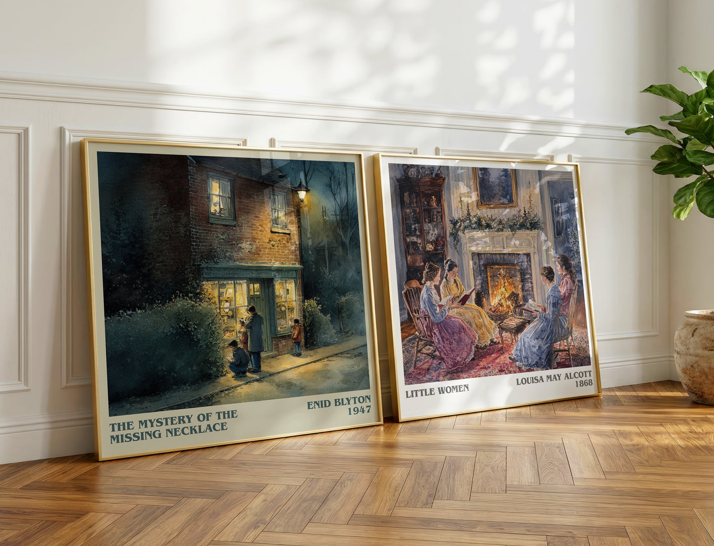 The Mystery Of The Missing Necklace book poster packaging – museum-quality print rolled in protective tube