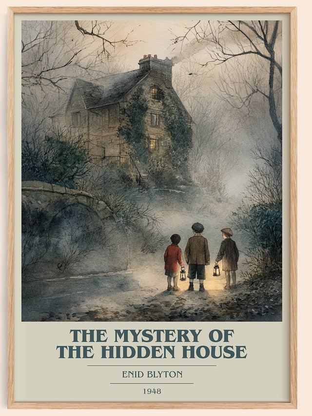 The Mystery Of The Hidden House Book Cover Poster by Enid Blyton