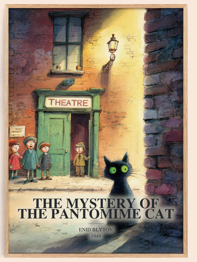 Mystery Of The Pantomime Cat Book Watercolour Illustration – E. Blyton