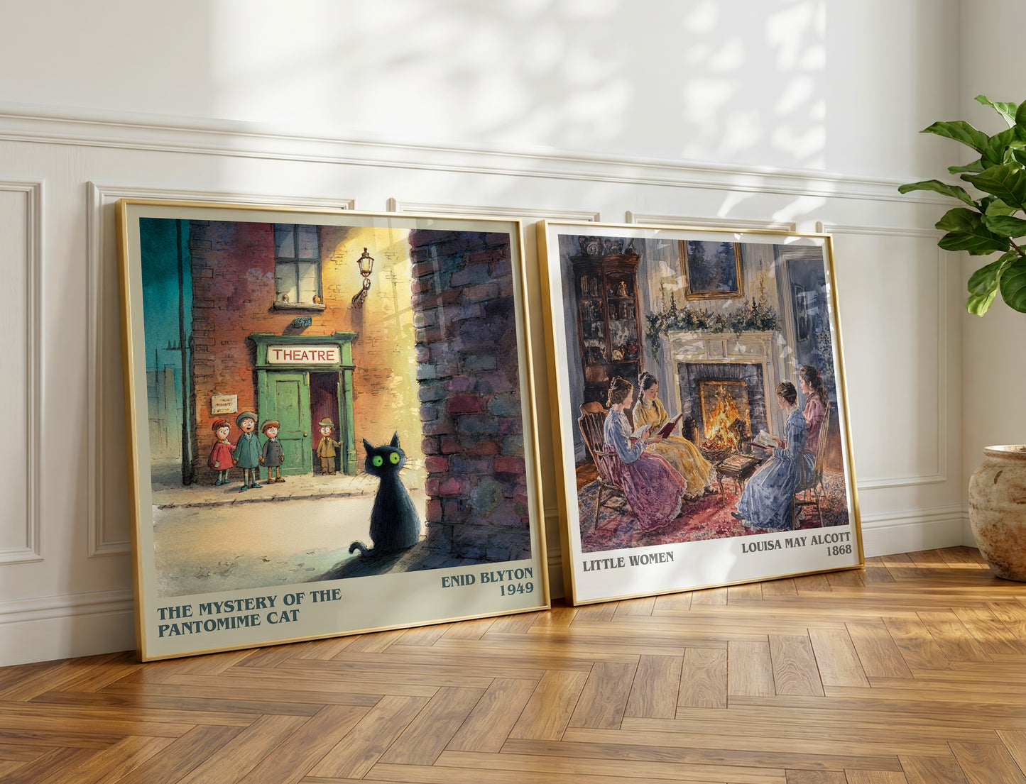 The Mystery of the Pantomime Cat book poster packaging – museum-quality print rolled in protective tube