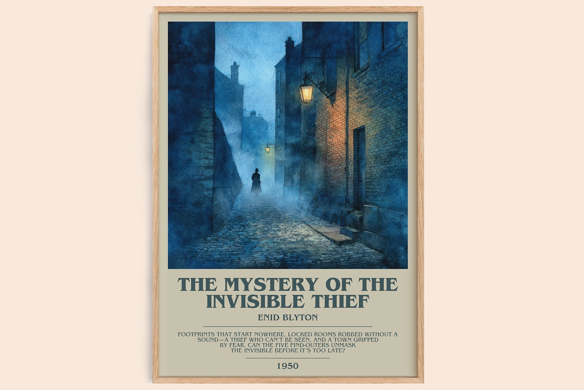 The Mystery of the Invisible Thief Bookish Wall Art by Enid Blyton
