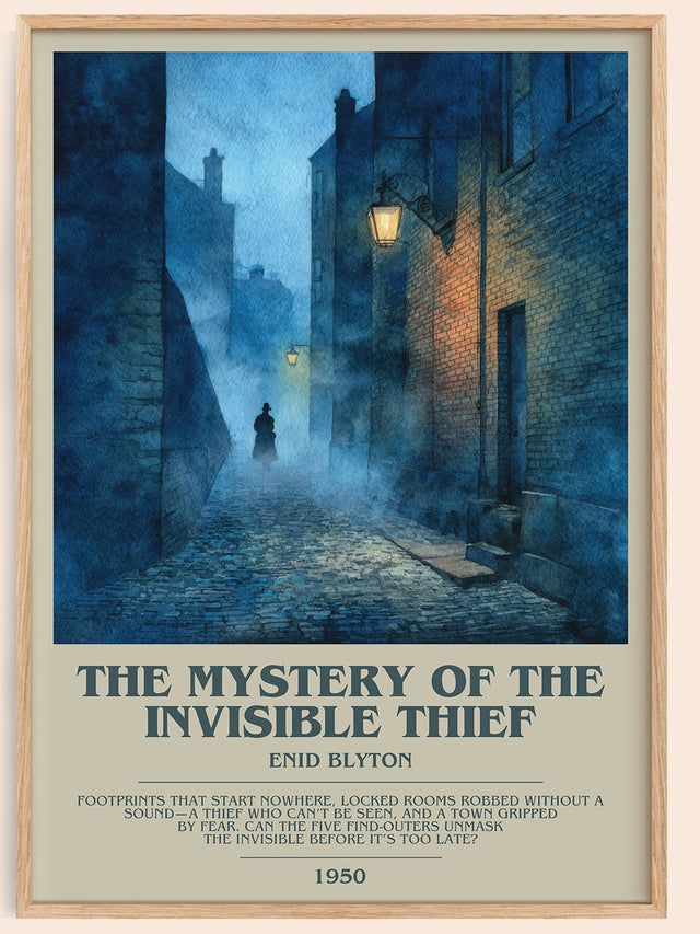 The Mystery of the Invisible Thief Bookish Wall Art by Enid Blyton