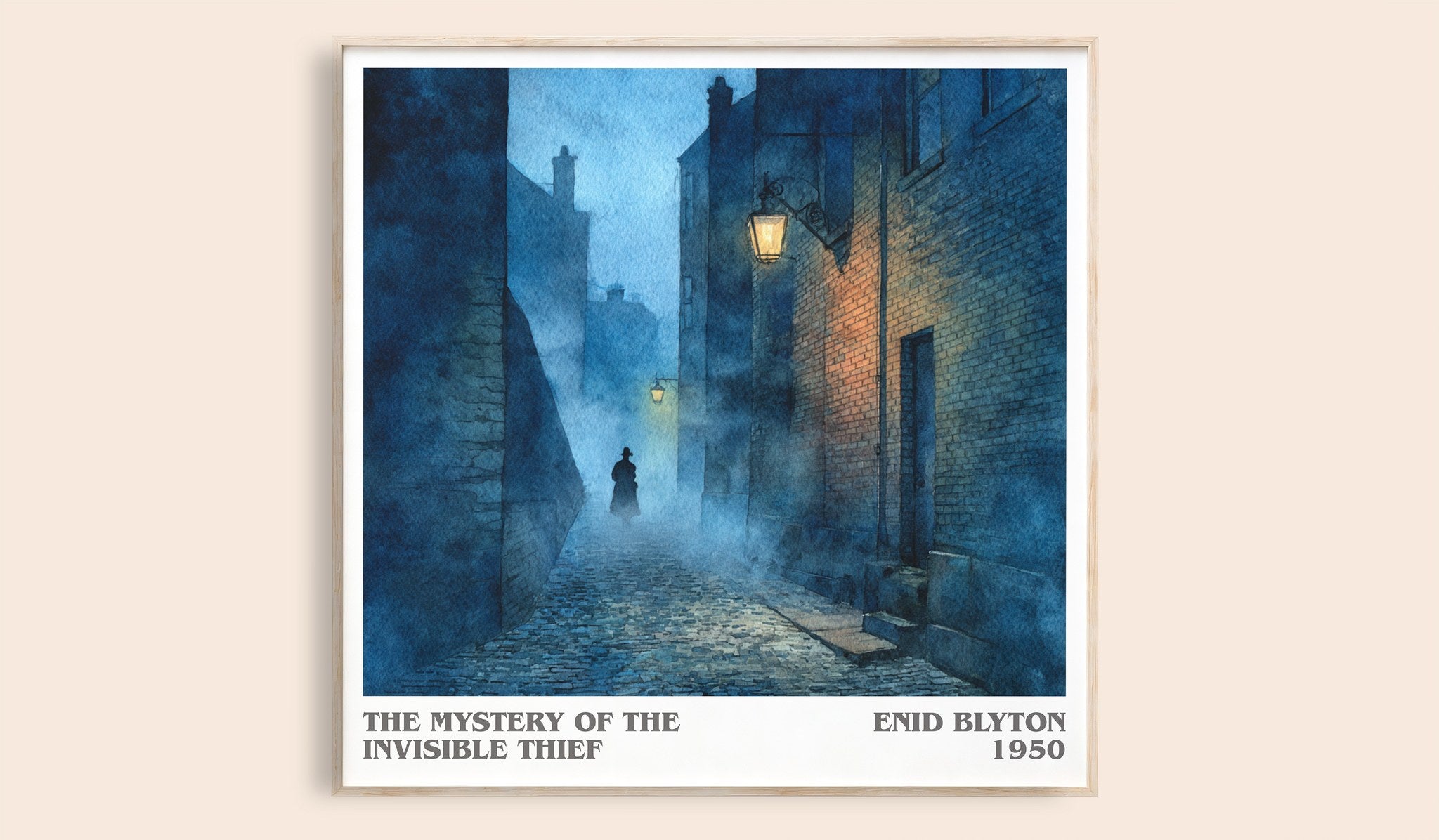 The Mystery of the Invisible Thief Literary Art Print by Enid Blyton