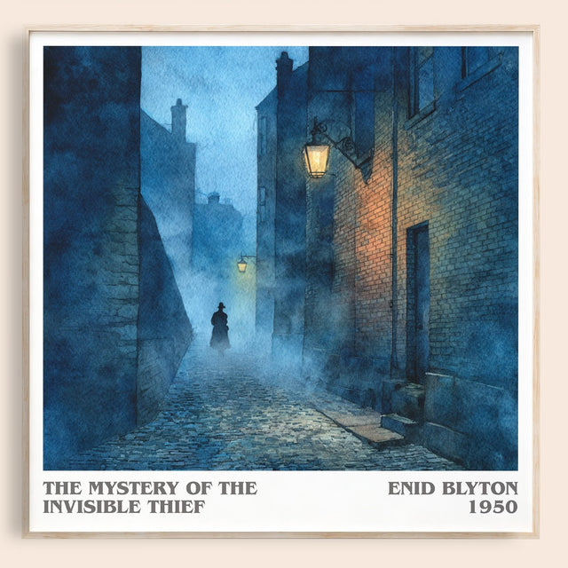 The Mystery of the Invisible Thief Literary Art Print by Enid Blyton