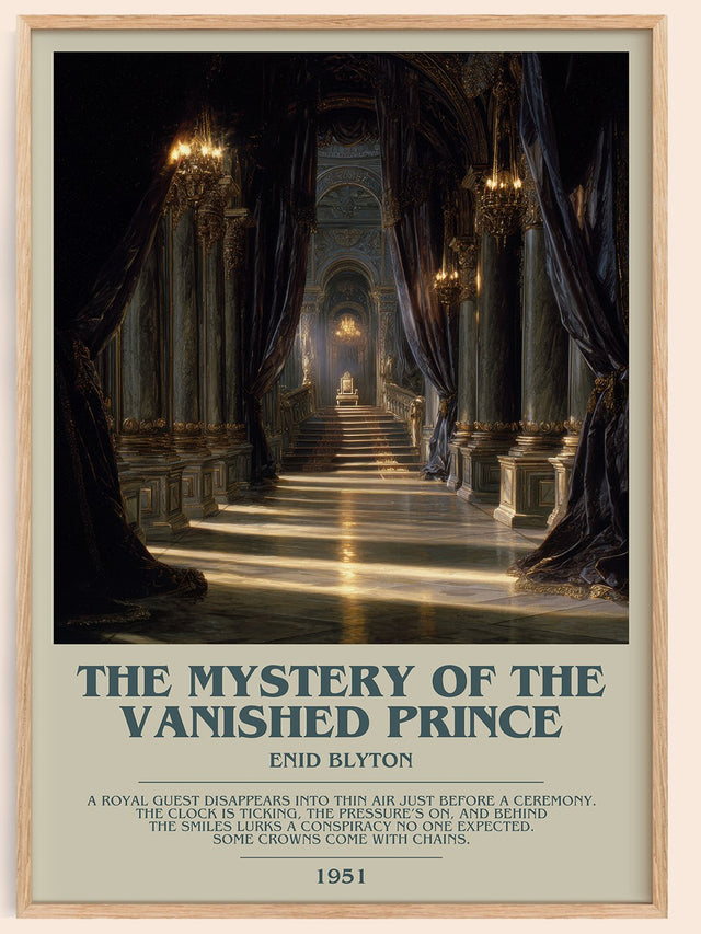 The Mystery of the Vanished Prince Bookish Wall Art by Enid Blyton