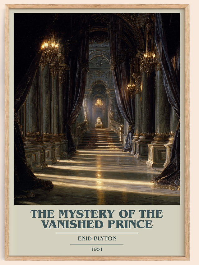 The Mystery of the Vanished Prince Book Cover Poster by Enid Blyton