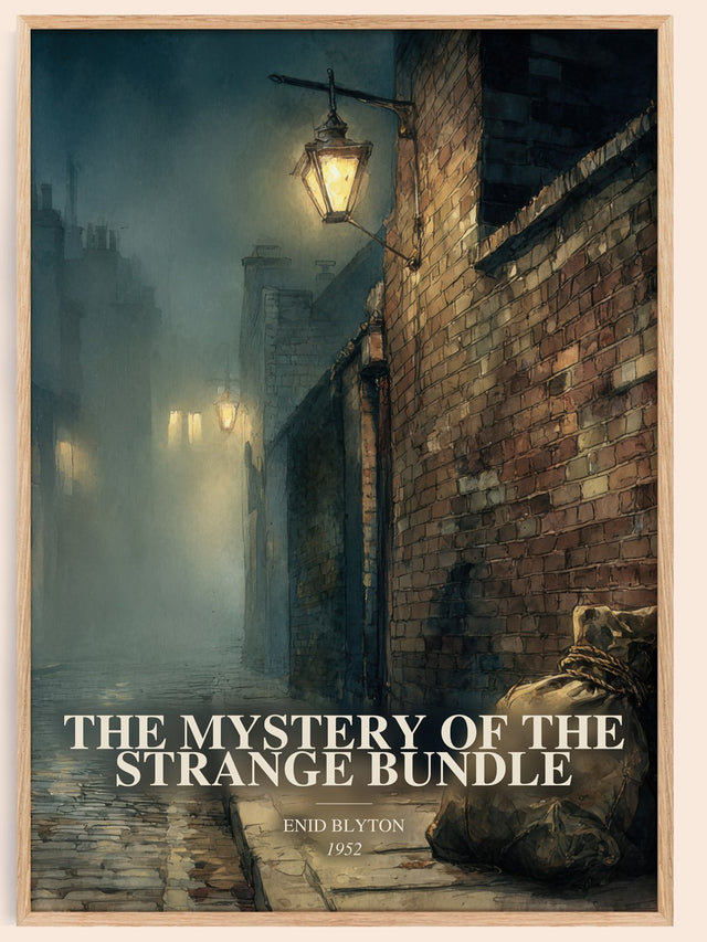 Mystery Of The Strange Bundle Book Watercolour Illustration – E.