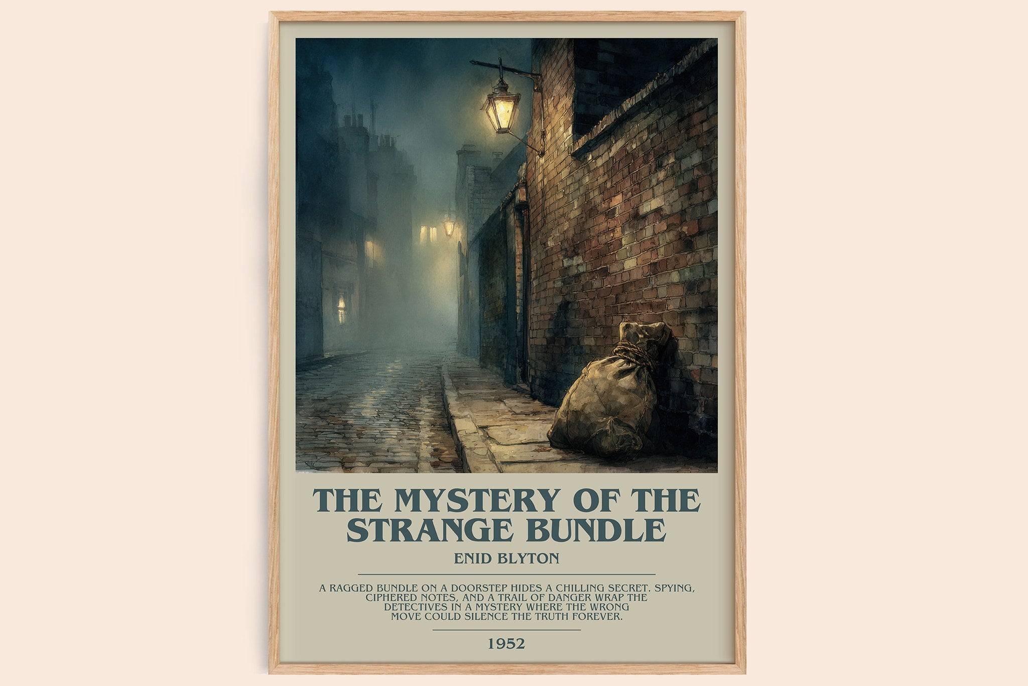 The Mystery of the Strange Bundle Bookish Wall Art by Enid Blyton