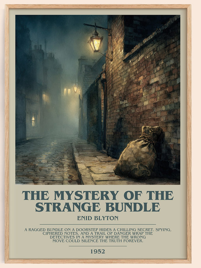 The Mystery of the Strange Bundle Bookish Wall Art by Enid Blyton