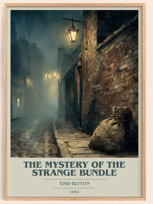 The Mystery of the Strange Bundle Book Cover Poster by Enid Blyton