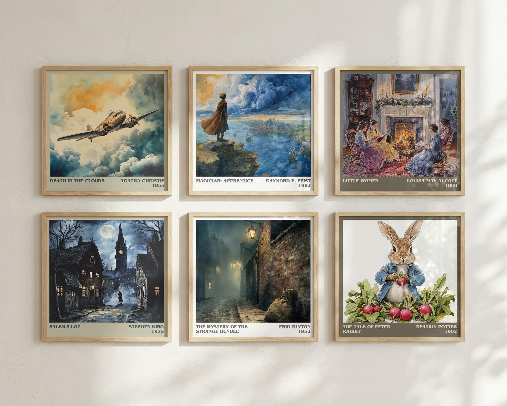 The Mystery of the Strange Bundle literary book poster framed on wall – childrens wall art