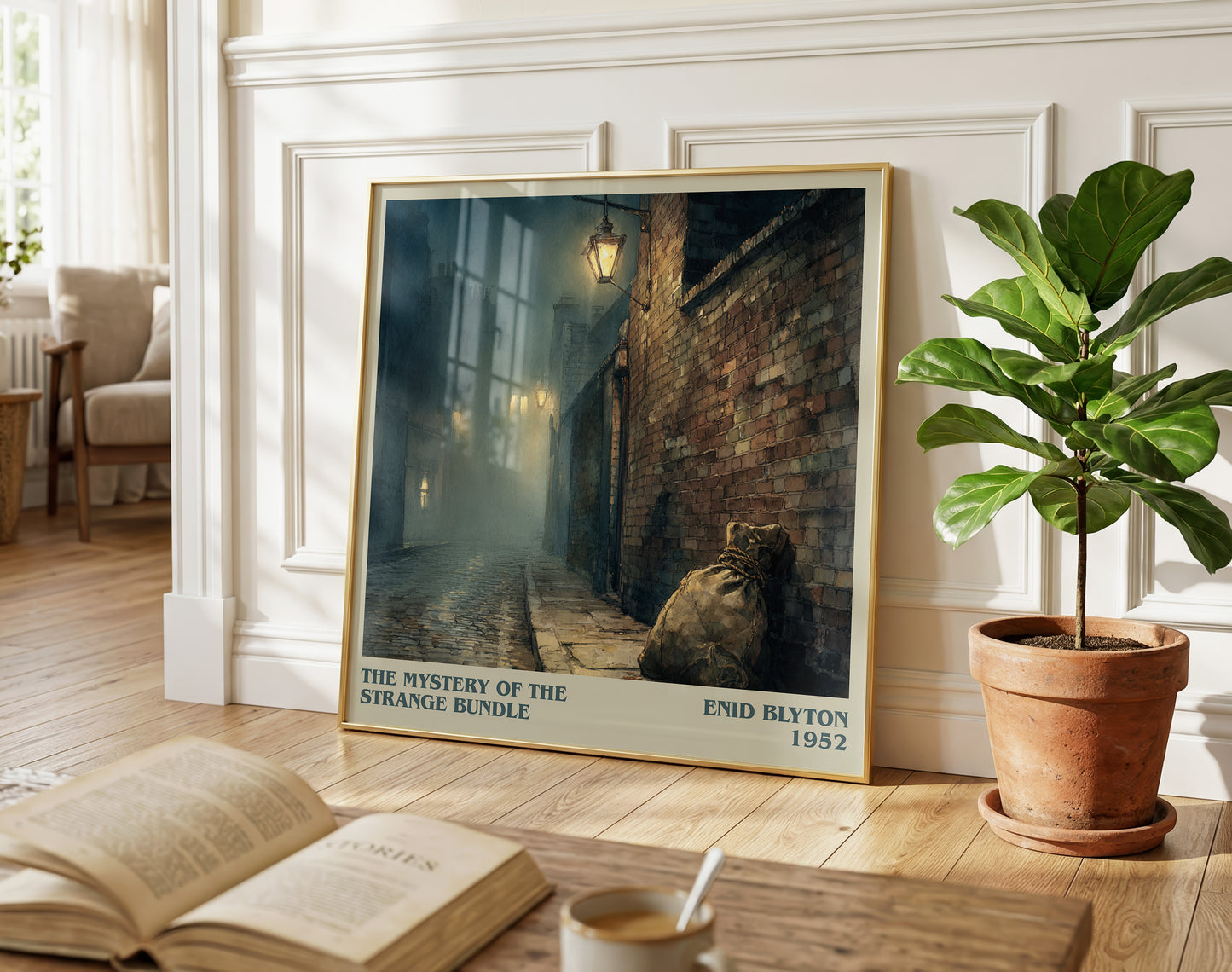 The Mystery of the Strange Bundle literary poster paired in gallery wall – literary art prints