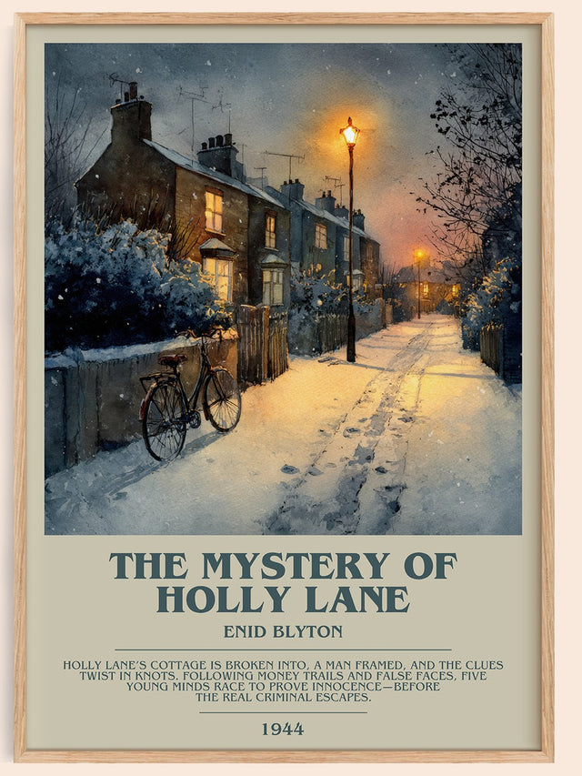 The Mystery of Holly Lane Bookish Wall Art by Enid Blyton