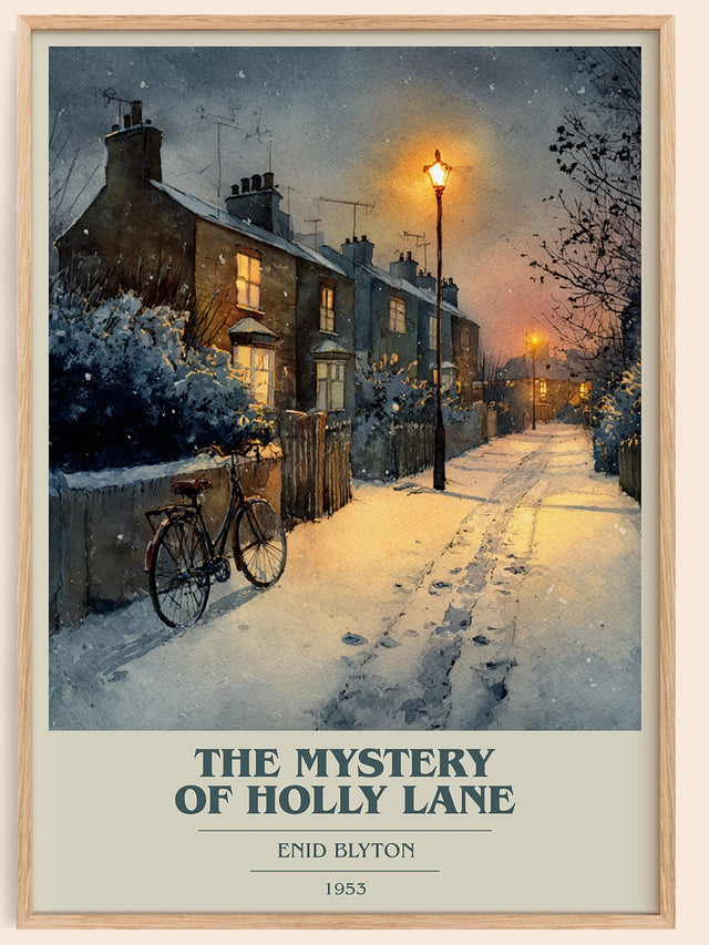 The Mystery of Holly Lane Book Cover Poster by Enid Blyton