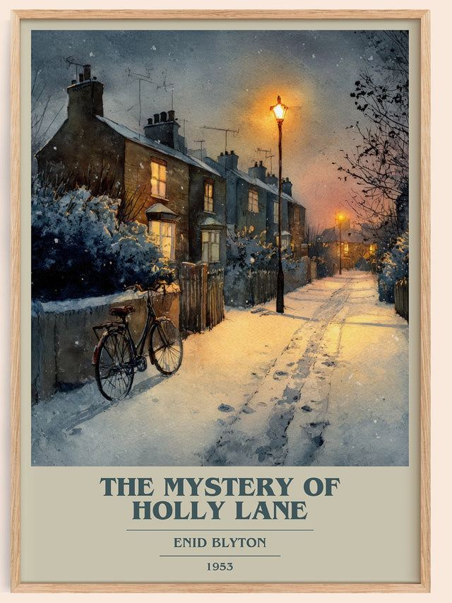 The Mystery of Holly Lane Book Cover Poster by Enid Blyton