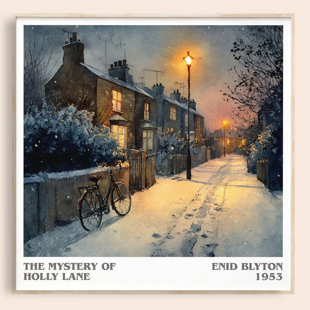 The Mystery of Holly Lane Literary Art Print by Enid Blyton