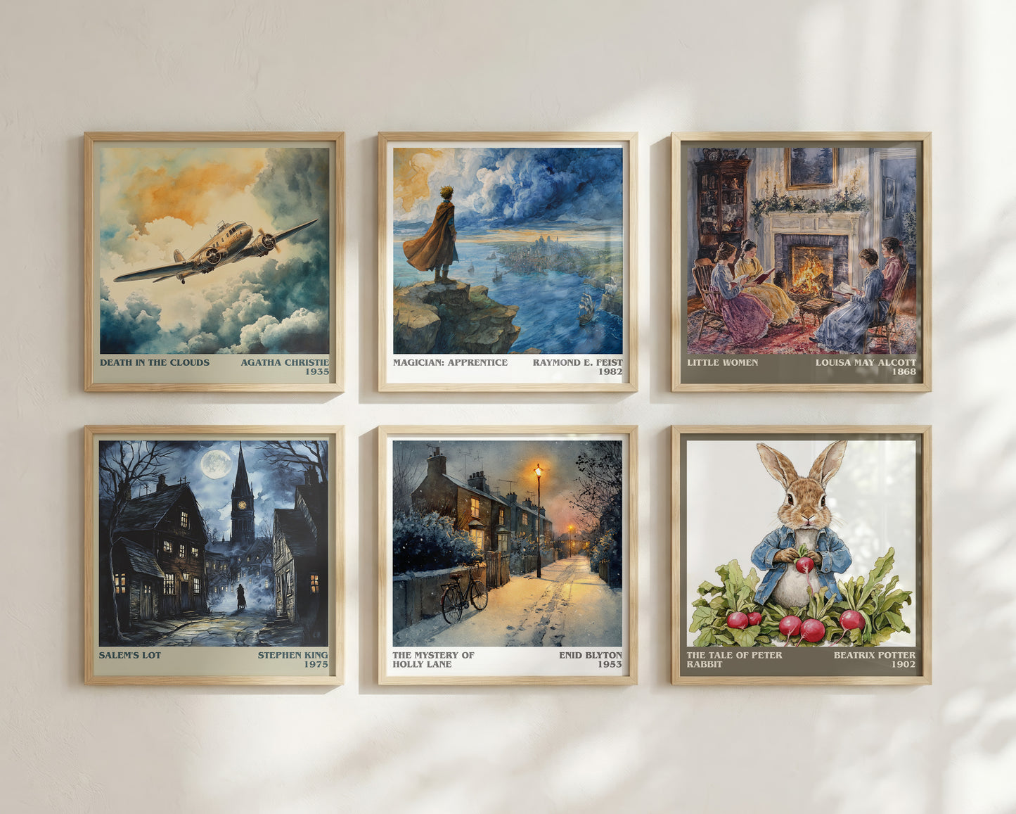 The Mystery of Holly Lane literary book poster framed on wall – childrens wall art