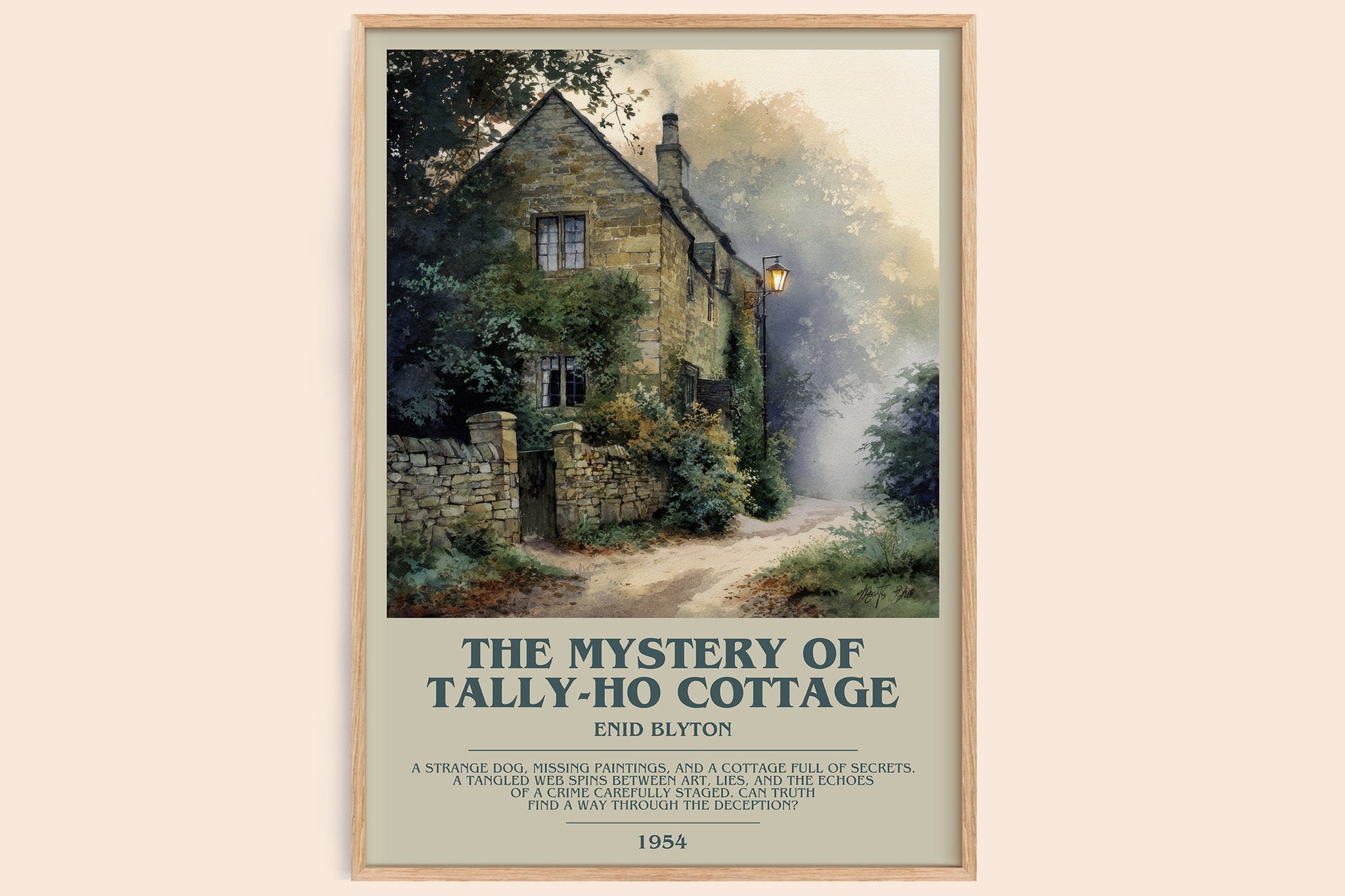 The Mystery of Tally-ho Cottage Bookish Wall Art by Enid Blyton