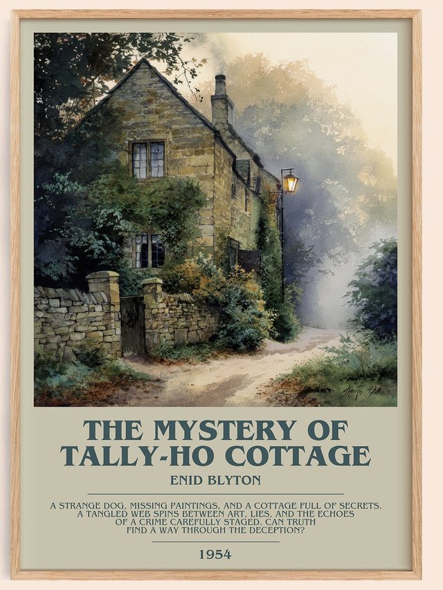 The Mystery of Tally-ho Cottage Bookish Wall Art by Enid Blyton