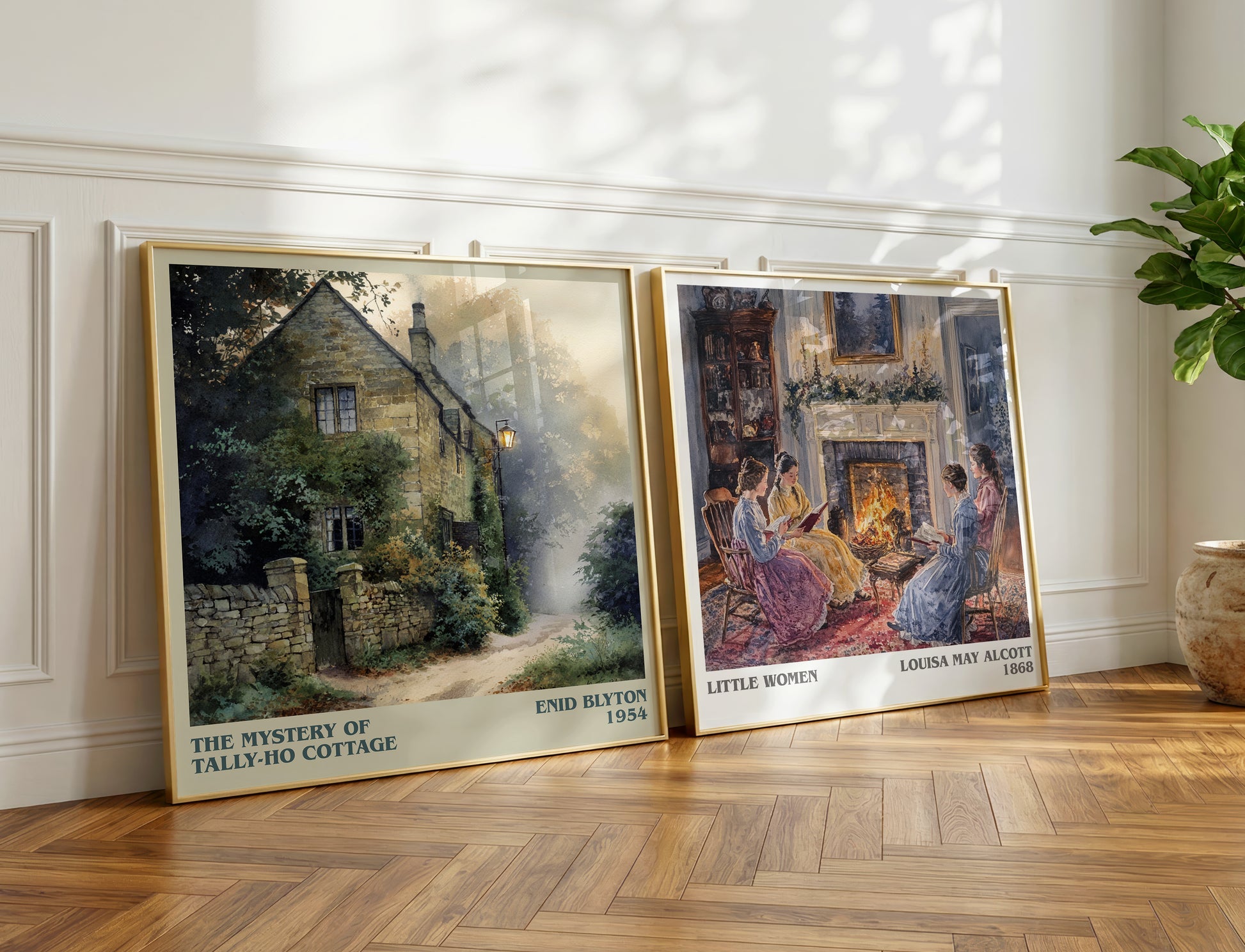The Mystery of Tally-ho Cottage book poster packaging – museum-quality print rolled in protective tube