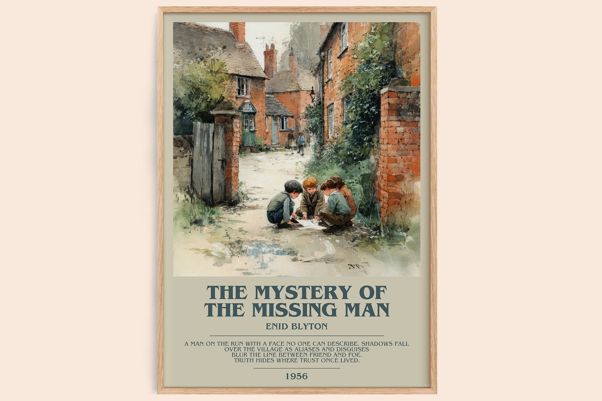 The Mystery Of The Missing Man Bookish Wall Art by Enid Blyton