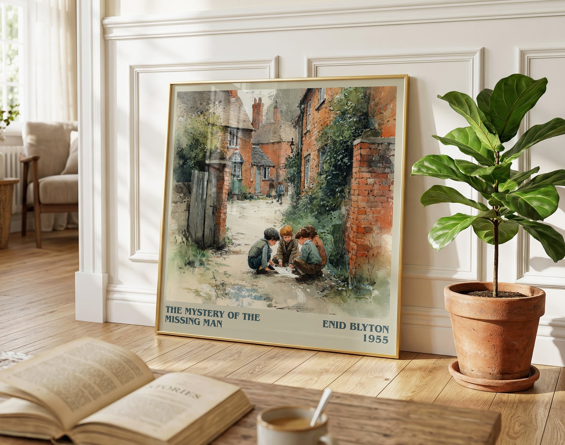 The Mystery Of The Missing Man literary poster paired in gallery wall – literary art prints