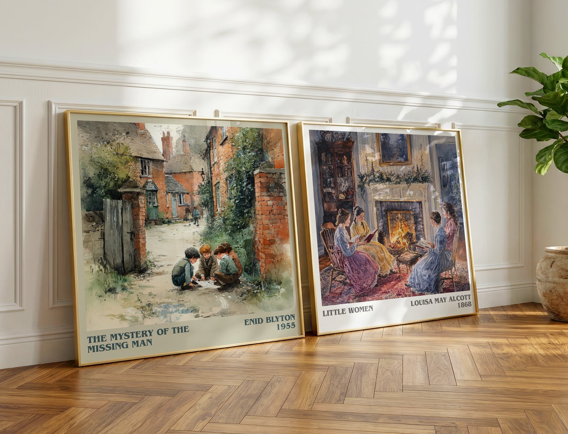 The Mystery Of The Missing Man book poster packaging – museum-quality print rolled in protective tube