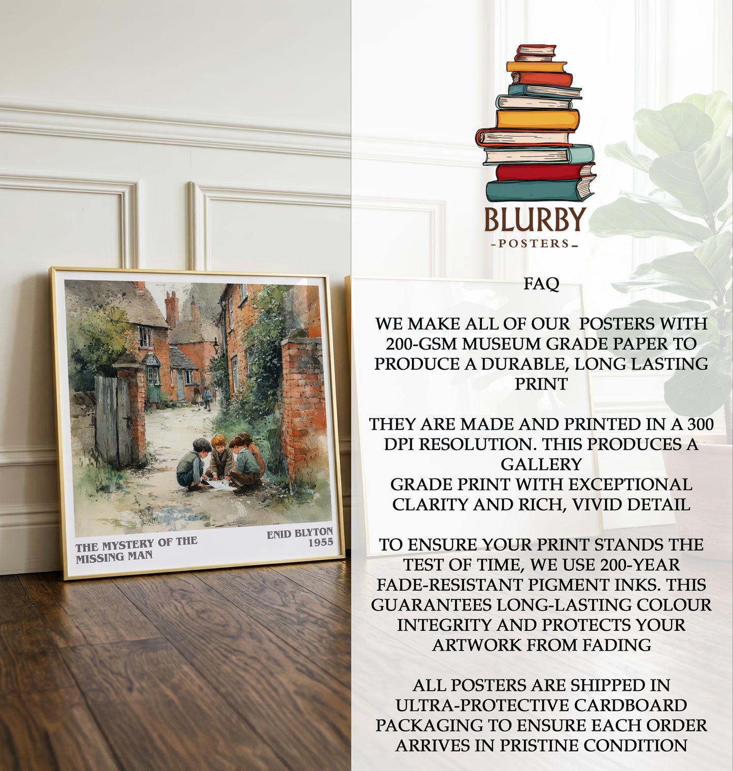 The Mystery Of The Missing Man Literary Art Print by Enid Blyton