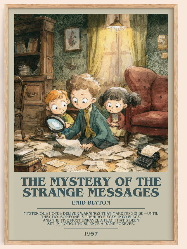 The Mystery of the Strange Messages Bookish Wall Art by Enid Blyton