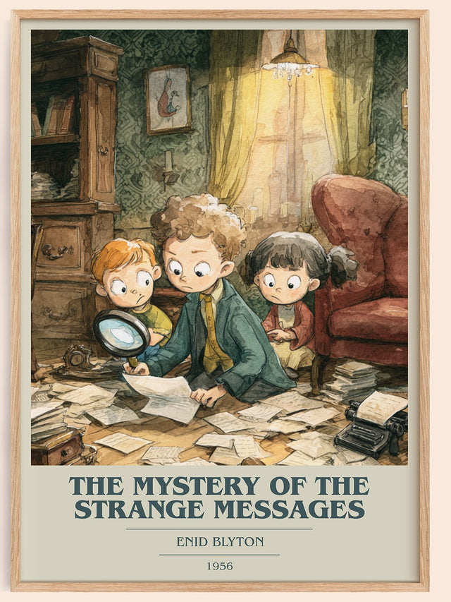 The Mystery of the Strange Messages Book Cover Poster by Enid Blyton