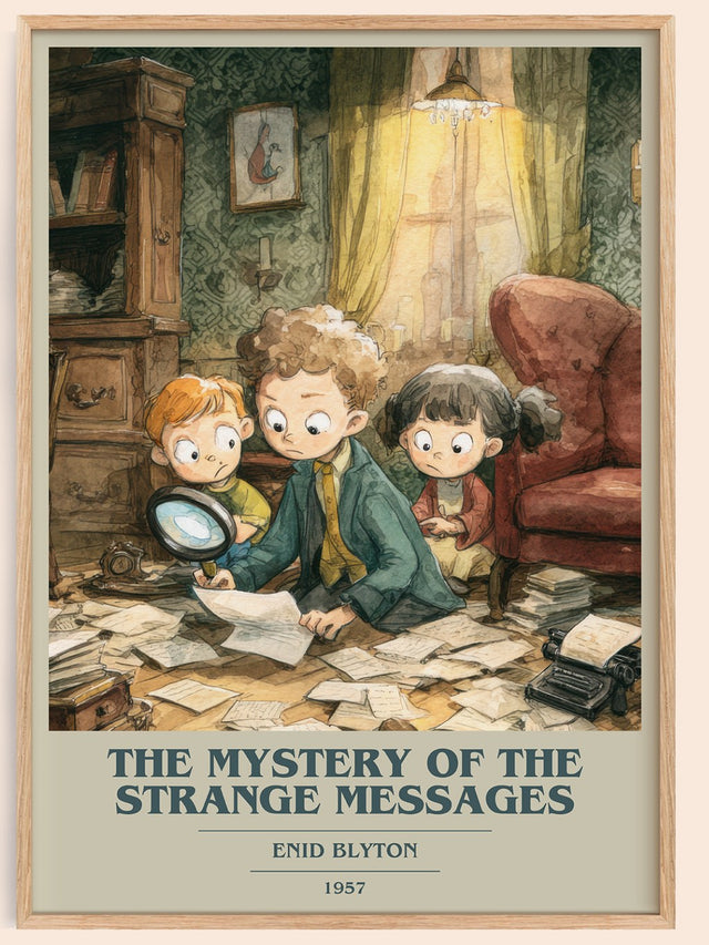 The Mystery of the Strange Messages Book Cover Poster by Enid Blyton