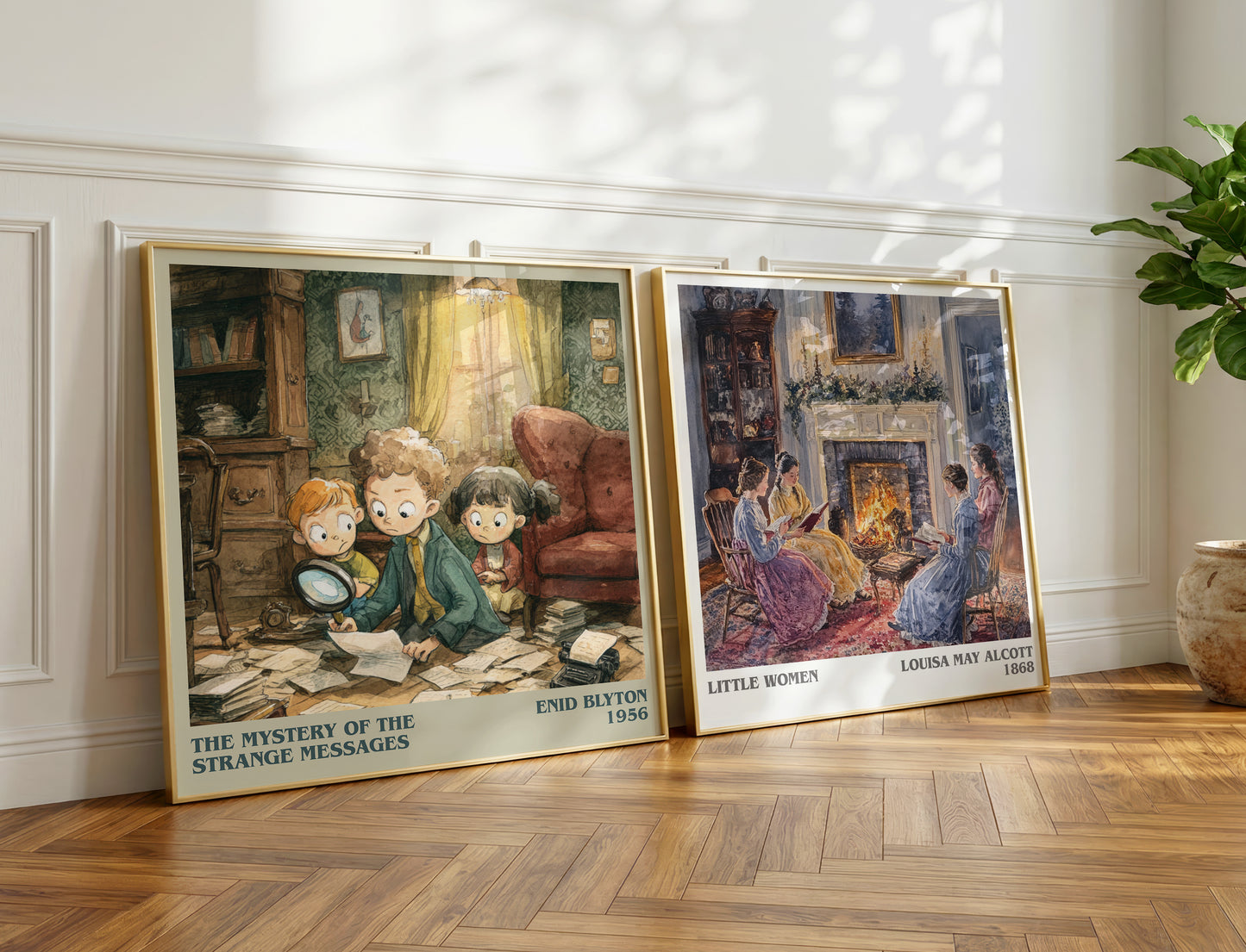 The Mystery of the Strange Messages book poster packaging – museum-quality print rolled in protective tube