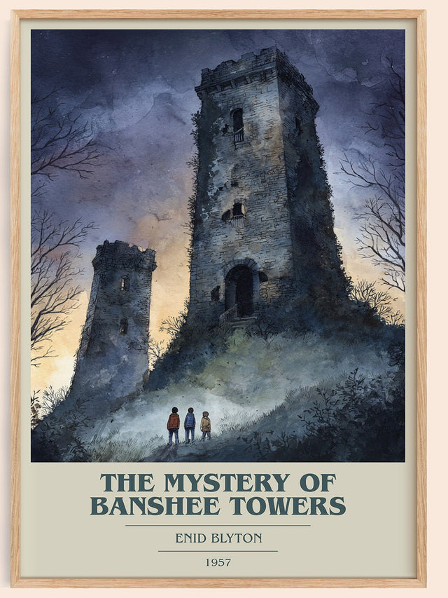 The Mystery Of Banshee Towers Book Cover Poster by Enid Blyton