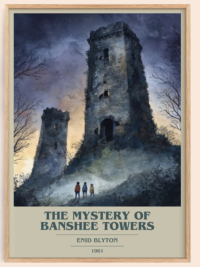 The Mystery Of Banshee Towers Book Cover Poster by Enid Blyton