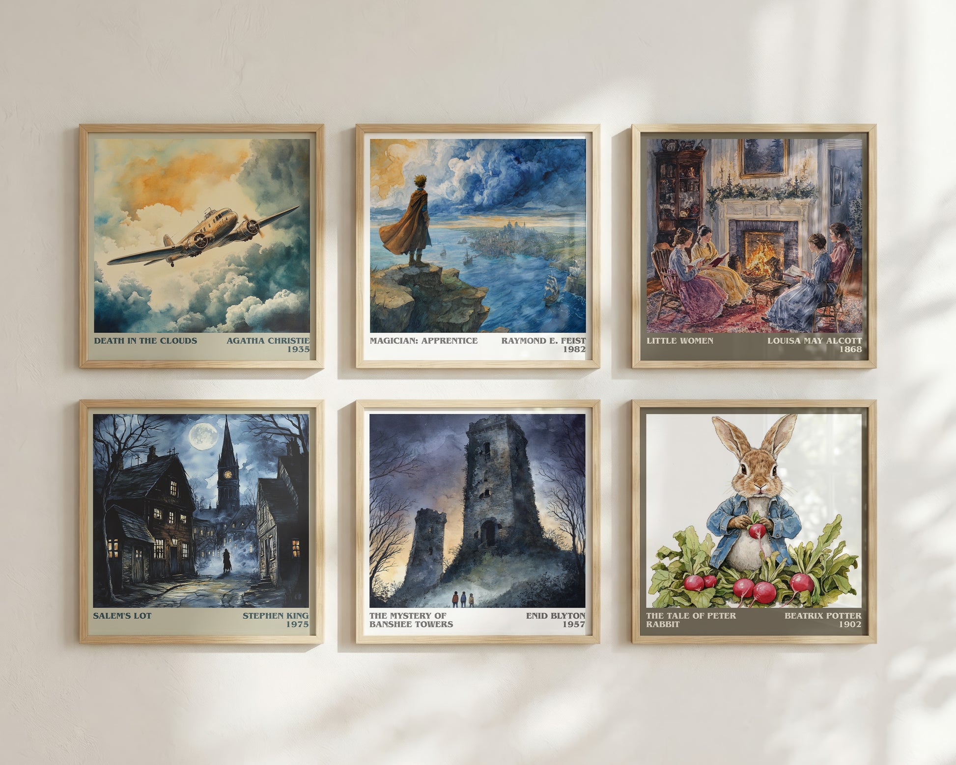 The Mystery Of Banshee Towers literary book poster framed on wall – childrens wall art