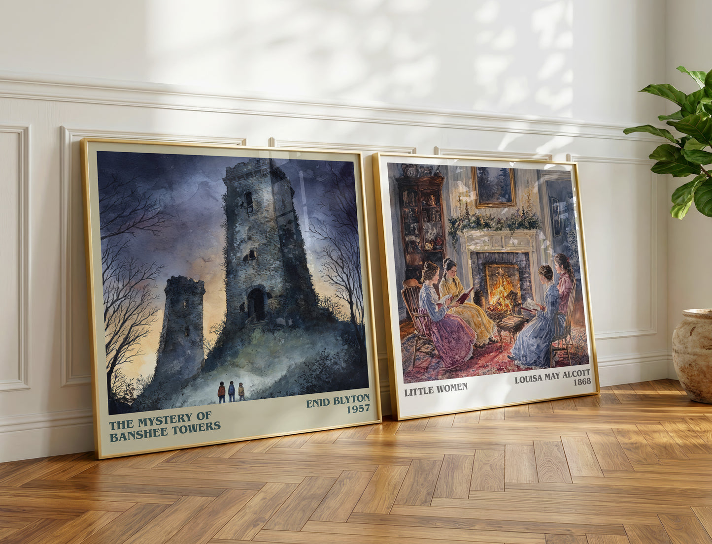 The Mystery Of Banshee Towers book poster packaging – museum-quality print rolled in protective tube