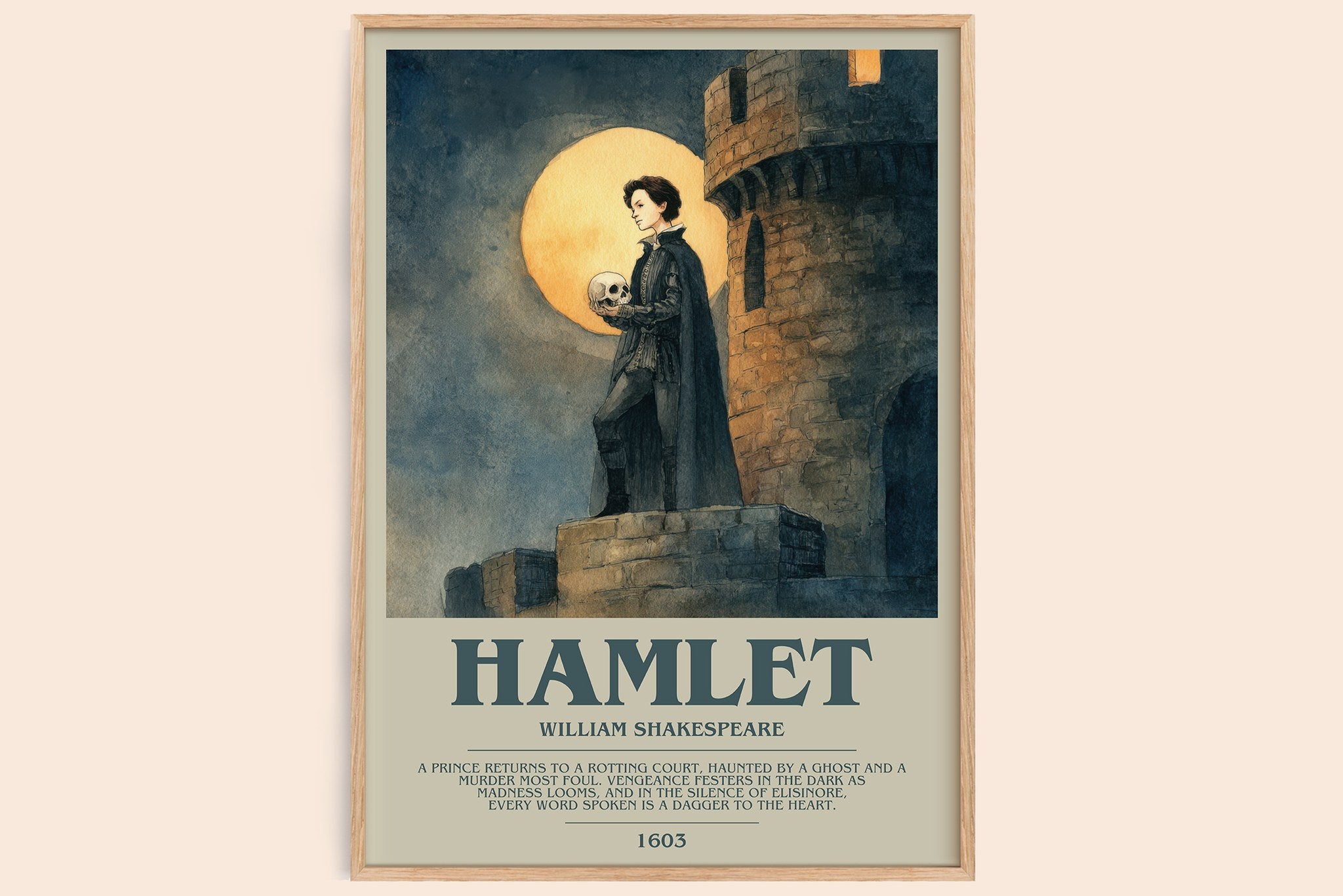 Hamlet Bookish Wall Art by William Shakespeare