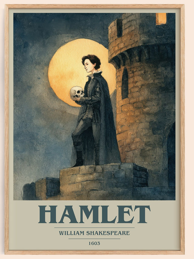 Hamlet Book Cover Poster by William Shakespeare